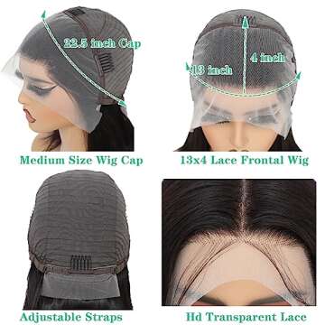 ADOIFAIR Bob Wig Human Hair Straight Bob Wigs 13x4 Lace Front Wigs For Black Women 10 Inch 180% Density Glueless Bob Wigs Human Hair Pre Plucked With Baby Hair Natural Color