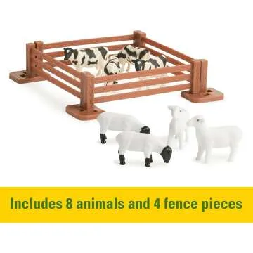 John Deere Vehicle Toy Set for Kids with Carry Case