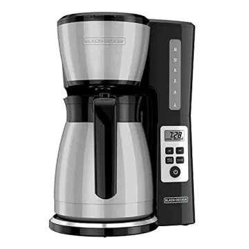 BLACK+DECKER 12 Cup Thermal Programmable Coffee Maker with VORTEX Tech