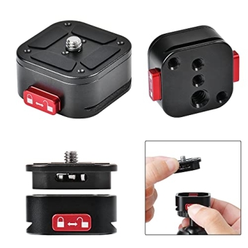 Quick Release Plate for DSLR and Action Cameras