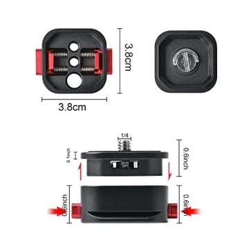 Quick Release Plate for DSLR and Action Cameras