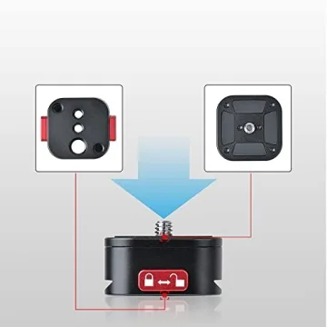 Quick Release Plate for DSLR and Action Cameras