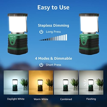 Lighting EVER LED Camping Lantern Rechargeable 1000LM