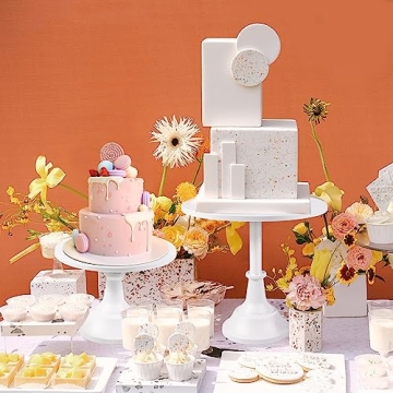 White Metal Cake Stand Set for Elegant Dessert Displays