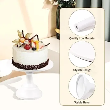 White Metal Cake Stand Set for Elegant Dessert Displays