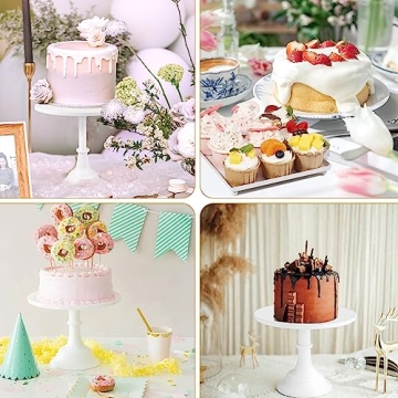 White Metal Cake Stand Set for Elegant Dessert Displays