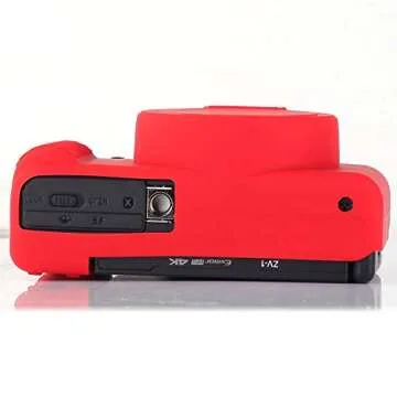 Pocoukate Camera Case for Sony ZV-1, ZV1 Camera Case Digital Camera Anti-Scratch Slim Fit Soft DSLR Camera Sleeve with Screen Protector for Sony ZV-1 (Red)