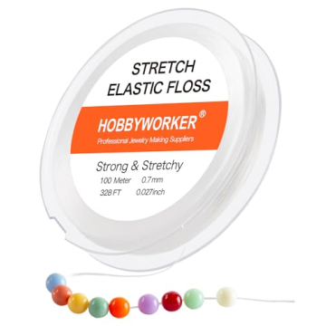 Hobbyworker Elastic Stretch Bracelet String Cord for Jewelry Making
