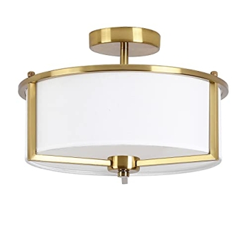 Bargeni Semi Flush Mount Ceiling Light for Modern Homes