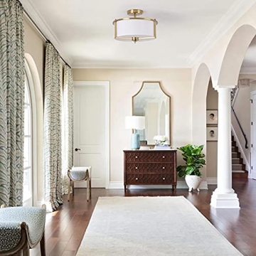 Bargeni Semi Flush Mount Ceiling Light for Modern Homes