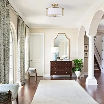 Bargeni Semi Flush Mount Ceiling Light for Modern Homes