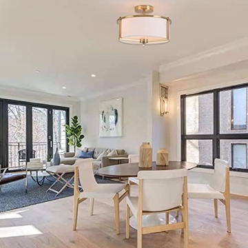 Bargeni Semi Flush Mount Ceiling Light for Modern Homes