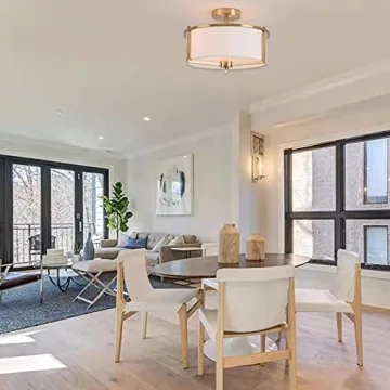 Bargeni Semi Flush Mount Ceiling Light for Modern Homes