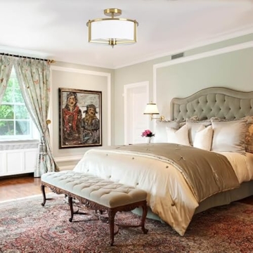 Bargeni Semi Flush Mount Ceiling Light for Modern Homes