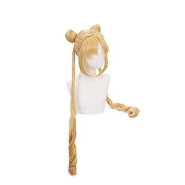 Ani·Lnc Long Curly Cosplay Wig+2 Ponytais High Temperature Fiber Synthetic Hair