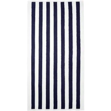 Amazon Basics 100% Cotton Cabana Stripe Towels in 2-Pack