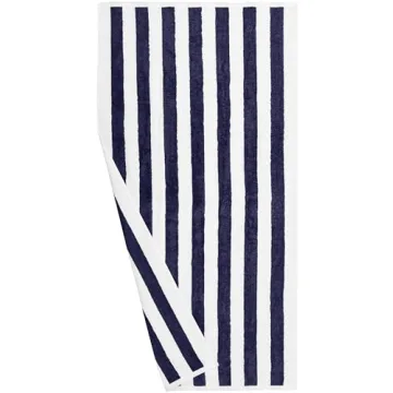 Amazon Basics 100% Cotton Cabana Stripe Towels in 2-Pack