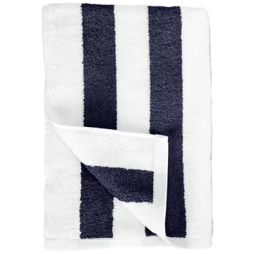Amazon Basics 100% Cotton Cabana Stripe Towels in 2-Pack