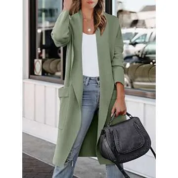 ANRABESS Women's Long Cardigan Sweater - Cozy Oversized Fall Essential