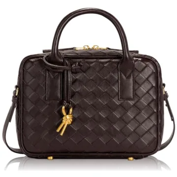 GASSDA Woven Bag for Women - Stylish PU Leather Tote & Crossbody Bag