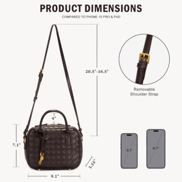 GASSDA Women’s Woven Handbag - Chic & Versatile Bag