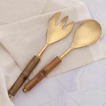 Folkulture Modern Stainless Steel Serving Utensils