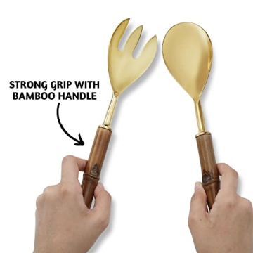 Folkulture Modern Stainless Steel Serving Utensils