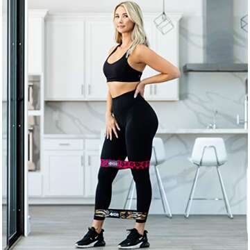 4KOR Resistance Animal Print Fit Bands - Set of 3 | Tone & Lift Glutes - Exercise Band for Strength ...