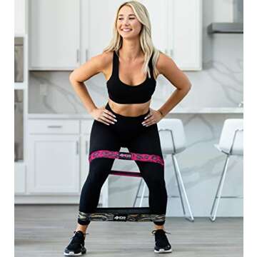 4KOR Resistance Animal Print Fit Bands - Set of 3 | Tone & Lift Glutes - Exercise Band for Strength Training, Yoga, Stretching, Barre or Pilates Workout - 3 Levels of Comfortable Resistance