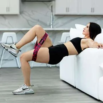 4KOR Resistance Animal Print Fit Bands - Set of 3 | Tone & Lift Glutes - Exercise Band for Strength Training, Yoga, Stretching, Barre or Pilates Workout - 3 Levels of Comfortable Resistance