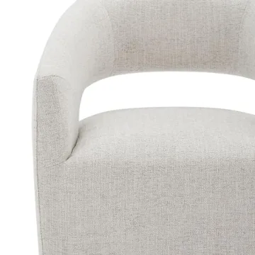 KISLOT Modern Upholstered Dining Chairs with Casters