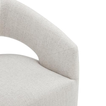 KISLOT Modern Upholstered Dining Chairs with Casters