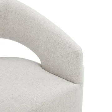 KISLOT Modern Upholstered Dining Chairs with Casters