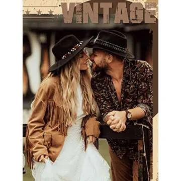 Zeyune 10 Pcs Cowboy Hat Bands Ethnic Western Hat Belts Rural Cowgirl Turquoise Hatbands Beaded Cowboy Supply(Exquisite Style)