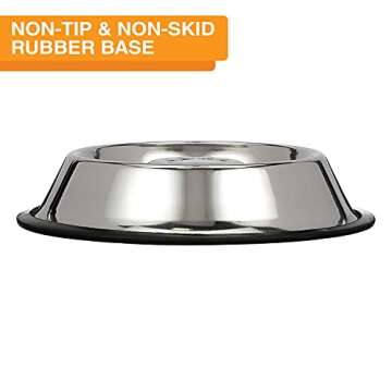 Neater Pet Brands Slow Feed Bowl - Non-Slip Stainless Steel Design