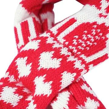 Pet Dog Christmas Costume Xmas Reindeer Scarf and Hat Set Party Accessories Knit for Pet from Small to Large