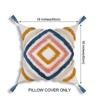 JASEN Boho Throw Pillow Covers for Stylish Home Decor