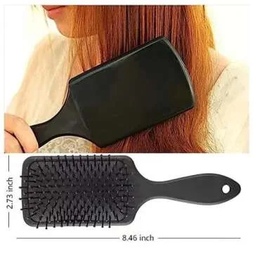 wxnzsl Detangling Brush Set for Curly Hair with Hair Spray Bottle, Paddle Hair Brush, Hair Scalp Massager Brush,9 Row Nylon Brush and Hair Clips for Straight/Long/Thick/Natural Hair