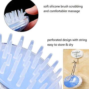 wxnzsl Detangling Brush Set for Curly Hair with Hair Spray Bottle, Paddle Hair Brush, Hair Scalp Massager Brush,9 Row Nylon Brush and Hair Clips for Straight/Long/Thick/Natural Hair