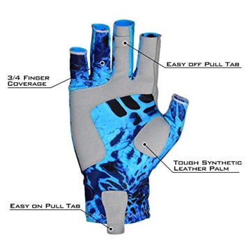 KastKing Sol Armis UPF50+ Sun Protection Gloves Outdoor