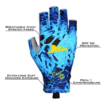 KastKing Sol Armis UPF50+ Sun Protection Gloves Outdoor