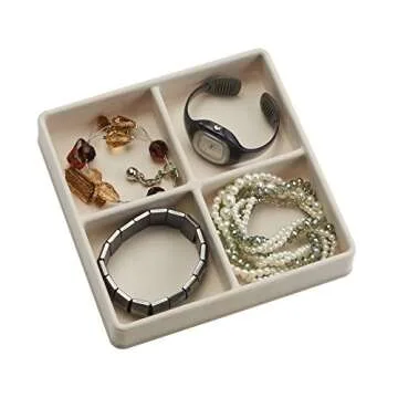 iDesign 37030 Plastic 3 Jewelry Box for Chic Organization