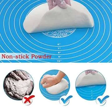 Non-stick Silicone Baking Mat for Easy Dough Rolling