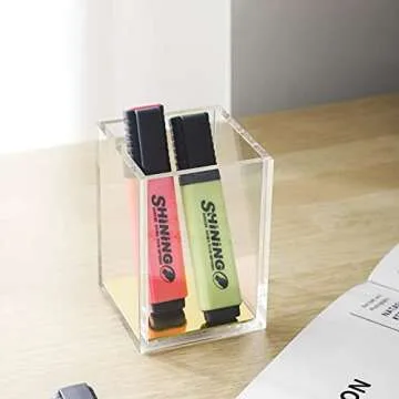 Elegant Acrylic Pen Holder for Stylish Desk Organization