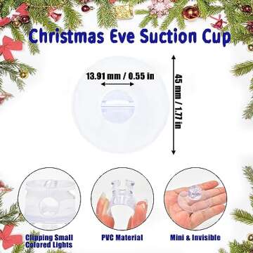 Christmas Light Suction Cups Christmas Lights String Suction Cup Holiday Light String Hooks Holders ...