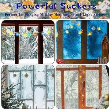 Durable Christmas Light Suction Cups for Easy Decorating