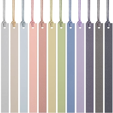 Kosiz 12 Pcs Leather Bookmarks Colorful Bookmarks Leather Bookmarks for Women Teachers Book Lovers R...