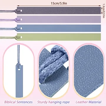 Kosiz Colorful Leather Bookmarks - 12 Pack for Readers