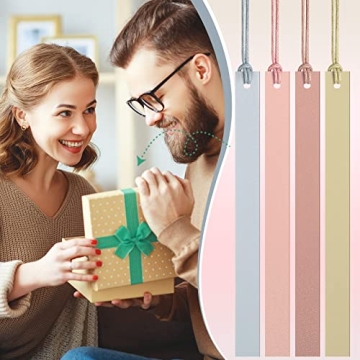 Kosiz Colorful Leather Bookmarks - 12 Pack for Readers