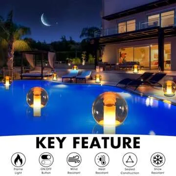 Floating Pool Lights for Stylish Outdoor Illumination